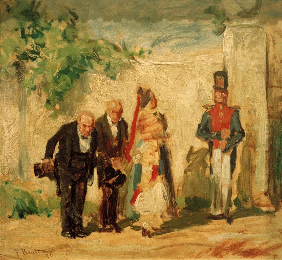 Studie zu „Des Landes Hoffnung“ – Ferdinand Brütt, realistische Vorstudie, deutsche Malerei 19. Jahrhundert