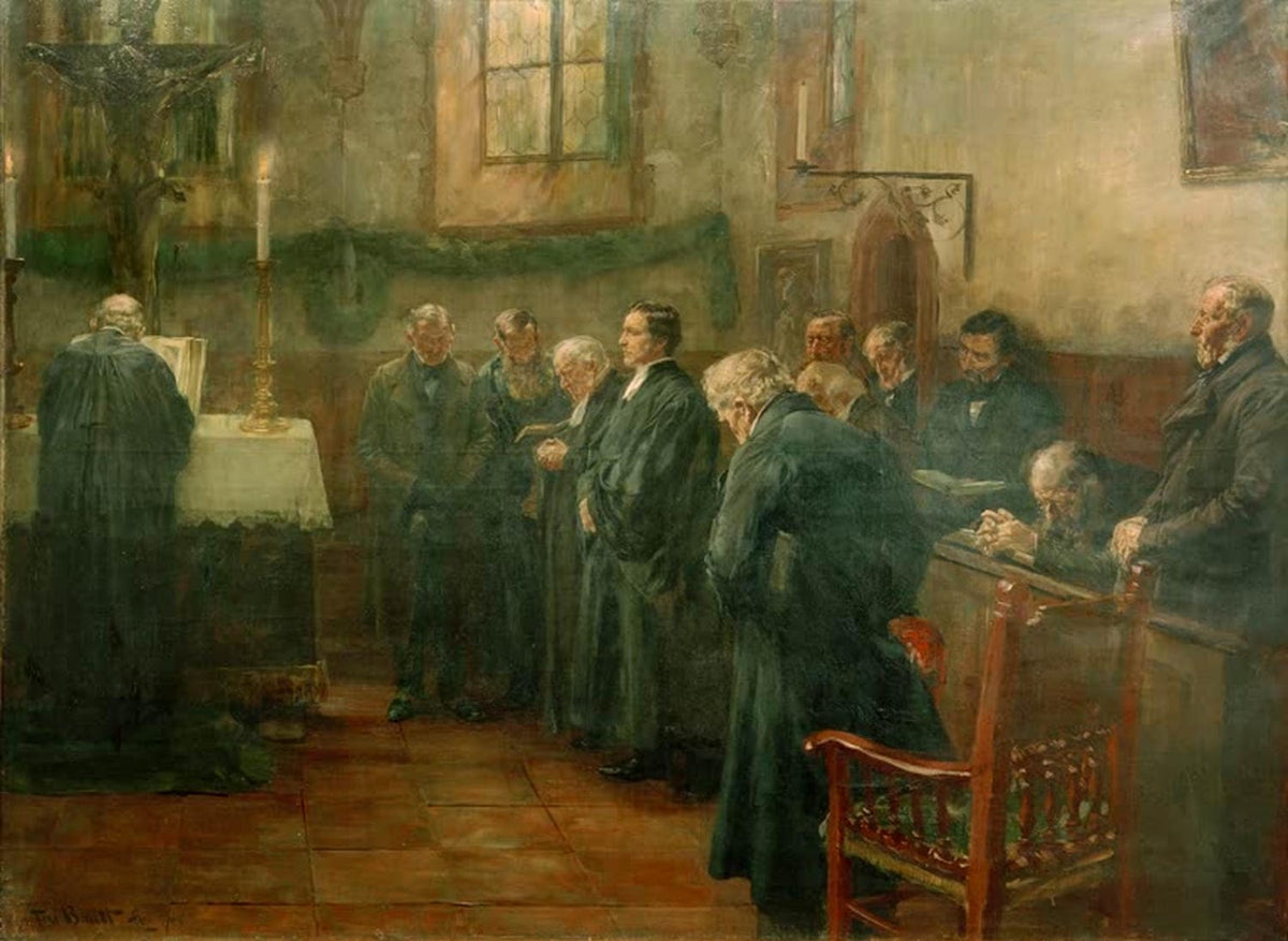 Einführung des jungen Pfarrers | Ferdinand Brütt