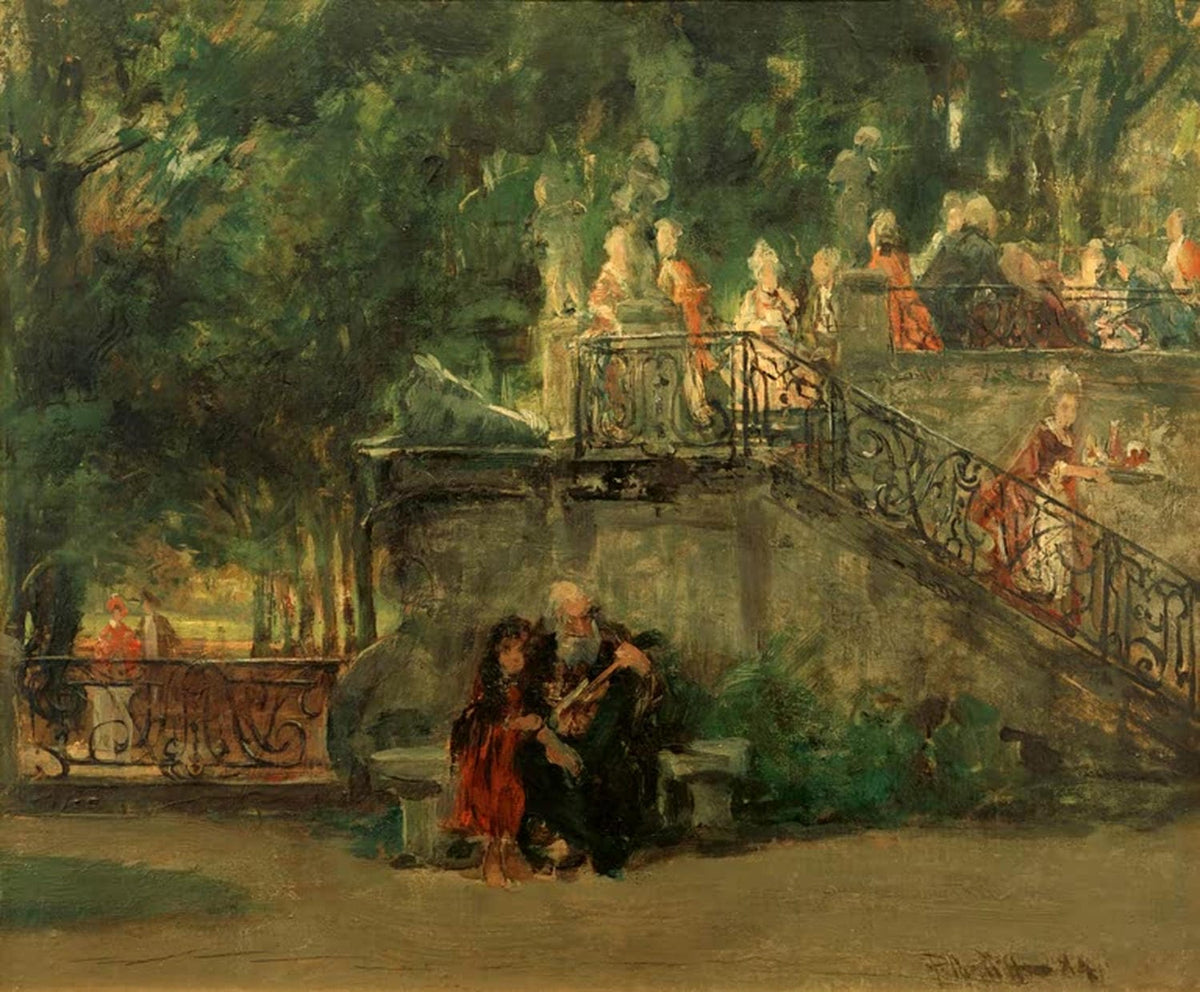 Studie nach "Der blinde Geiger" | Ferdinand Brütt