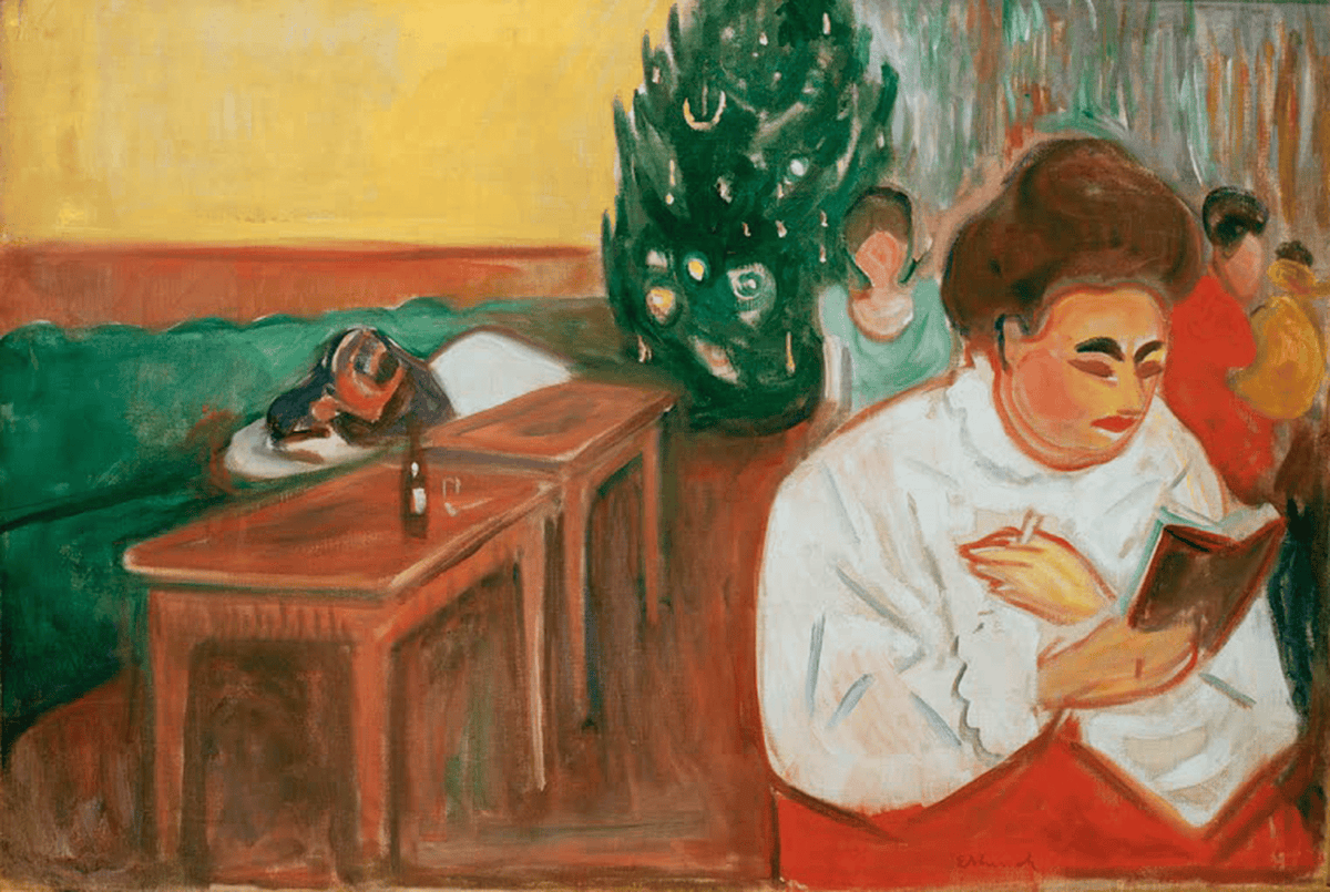 Kunstdruck Weihnachten im Bordell von Edvard Munch