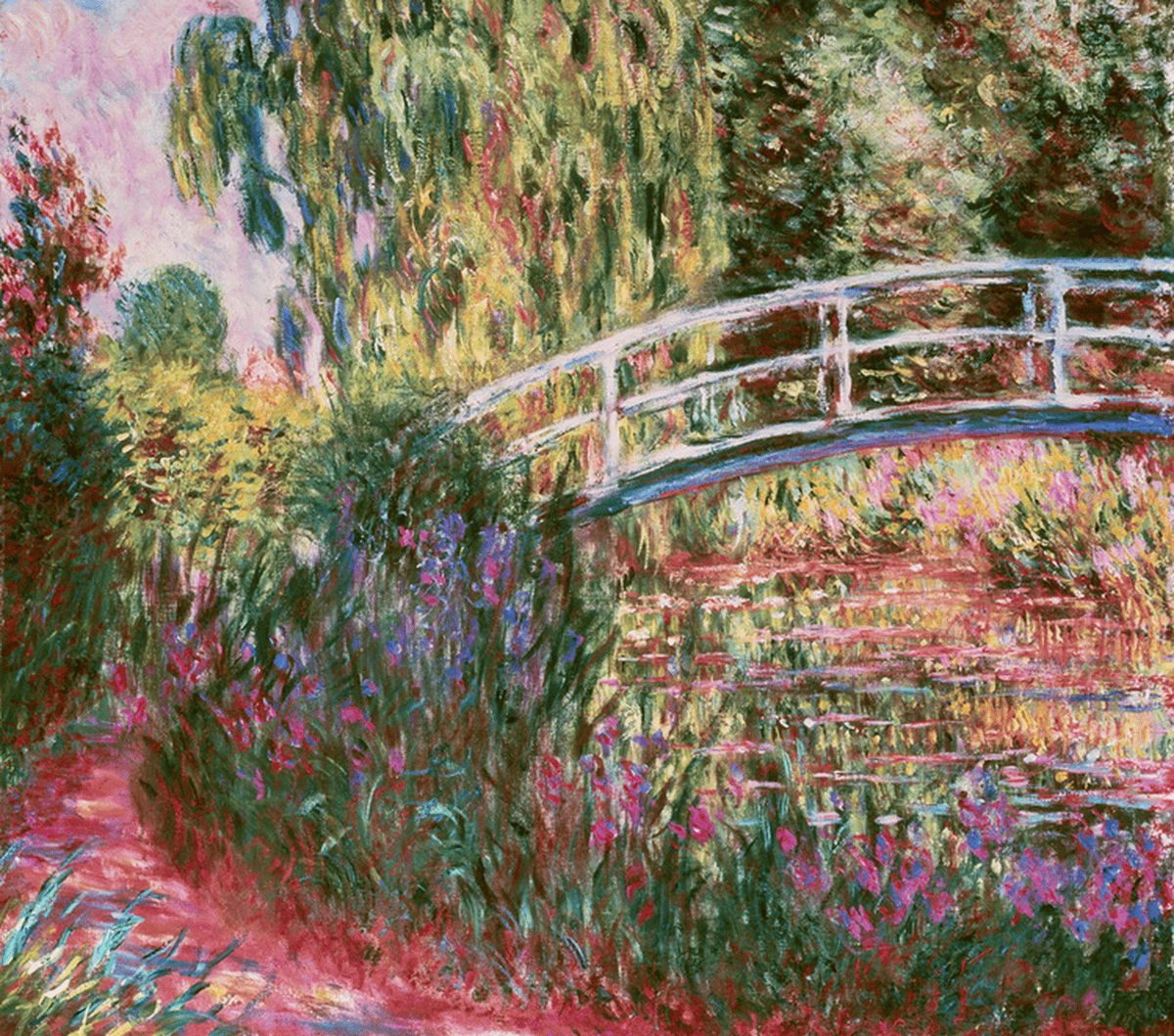 Japanische Brücke im Garten von Giverny | Claude Monet