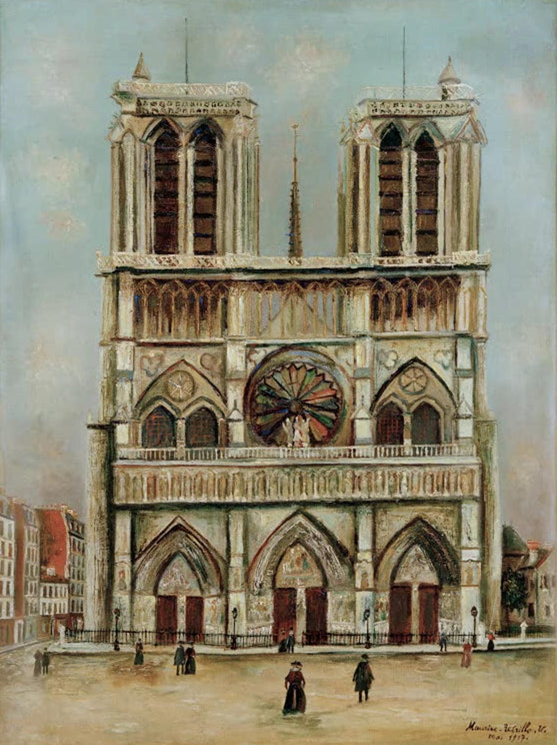 "Notre Dame" von Maurice Utrillo – Pariser Kathedrale in stimmungsvoller Malweise.