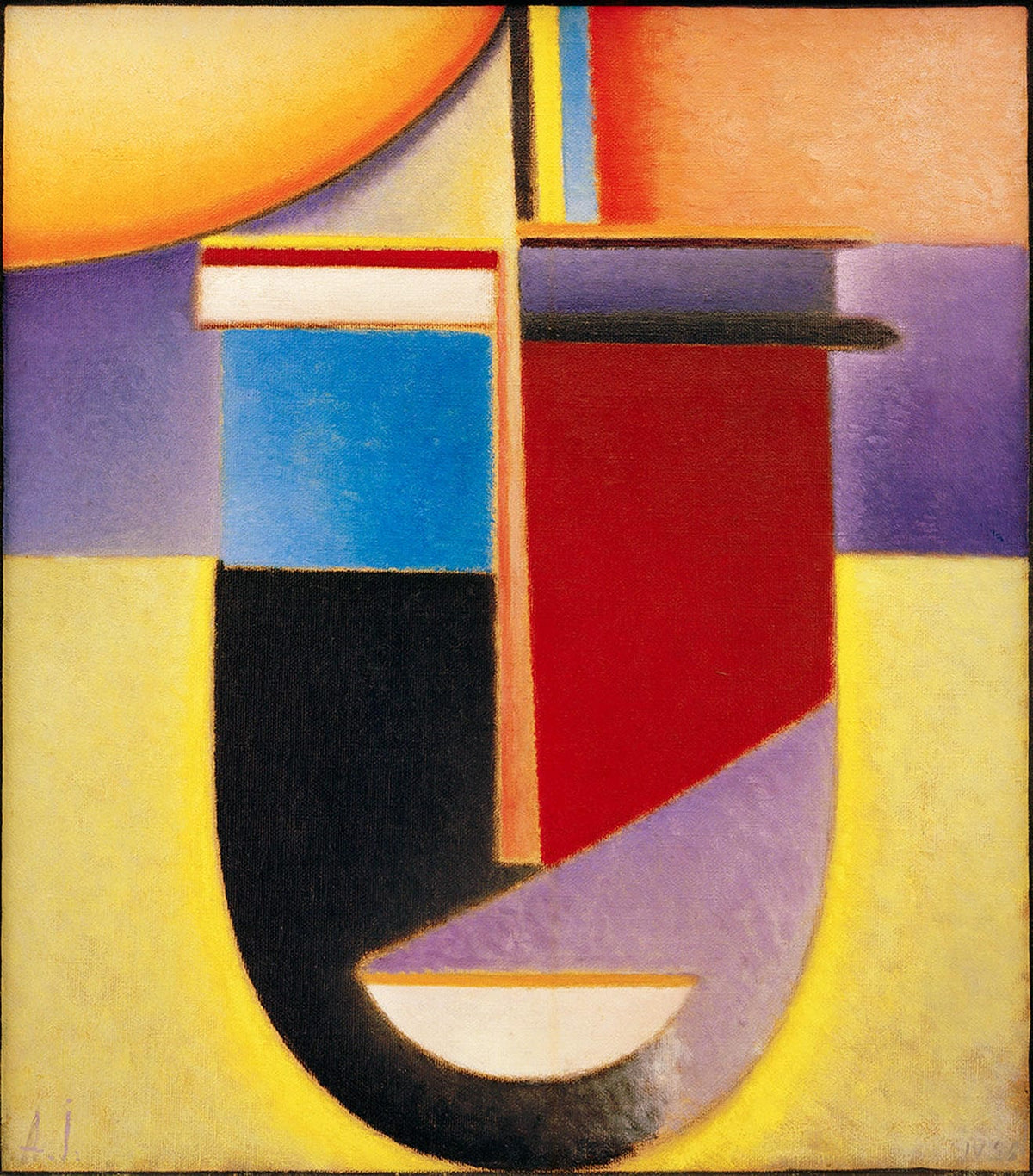 Abstrakter Kopf: Sonne – Farben – Leben | Alexej von Jawlensky