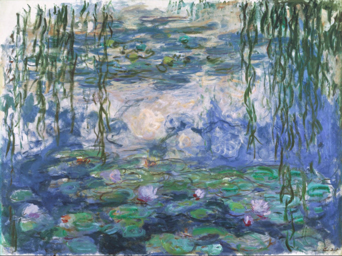 Claude Monets „Seerosen“ als hochwertiger Kunstdruck – ein impressionistisches Meisterwerk voller Licht, Farbe und stiller Naturpoesie. Jetzt entdecken!