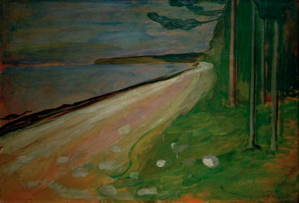 Kunstdruck Strand bei Åsgårdstrand von Edvard Munch