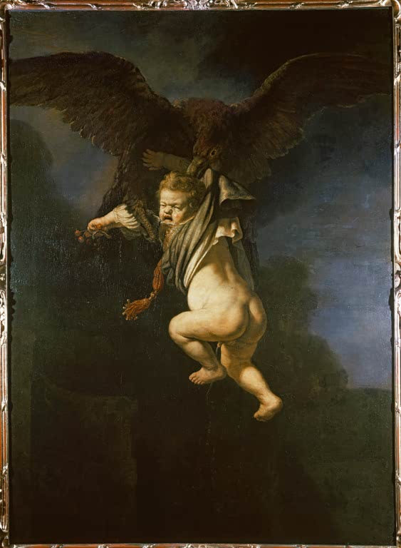Ganymed in den Fängen des Adlers | Rembrandt van Rijn