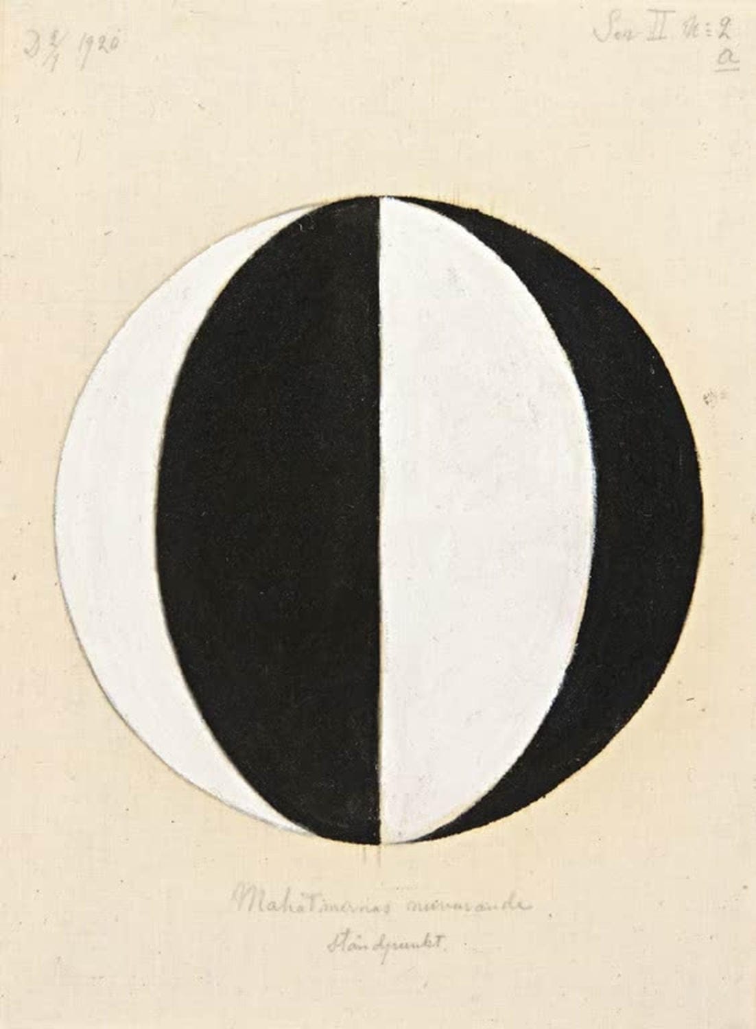 Kunstdruck „Der aktuelle Standpunkt der Mahatmas“ von Hilma af Klint
