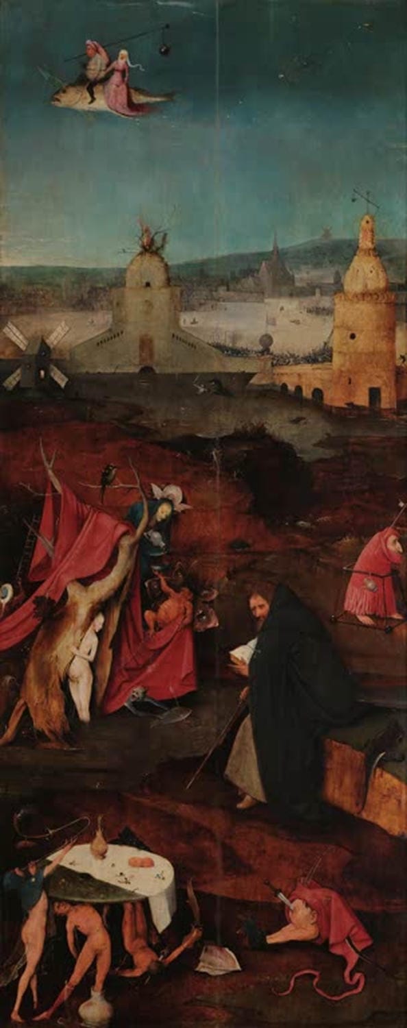 Die Versuchung des heiligen Antonius (rechter Flügel) - Hieronymus Bosch 