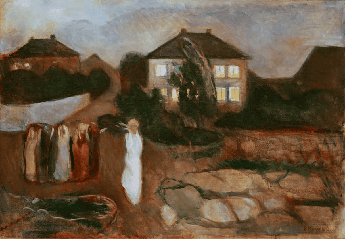 Kunstdruck Der Sturm von Edvard Munch
