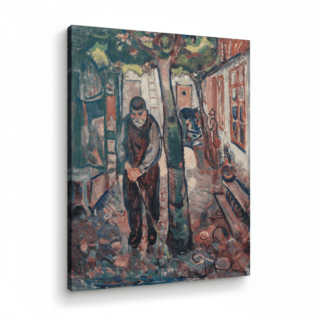 Alter Mann in Warnemünde | Edvard Munch