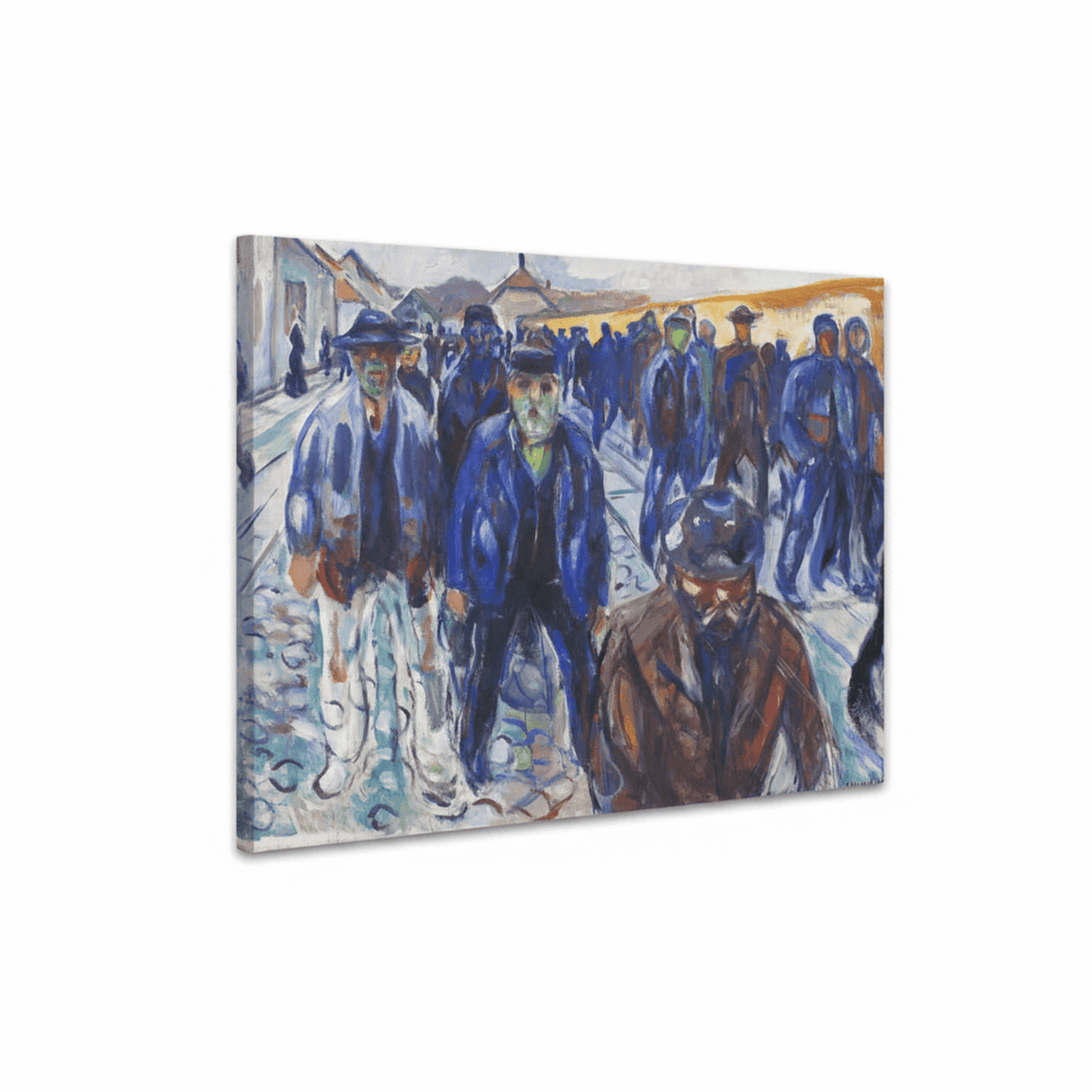Arbeiter auf dem Heimweg | Edvard Munch