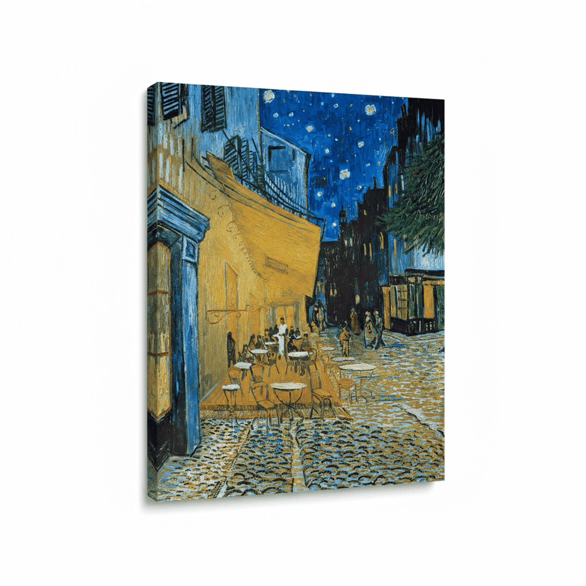 Caféterrasse am Abend von Vincent van Gogh auf Leinwand gezogen