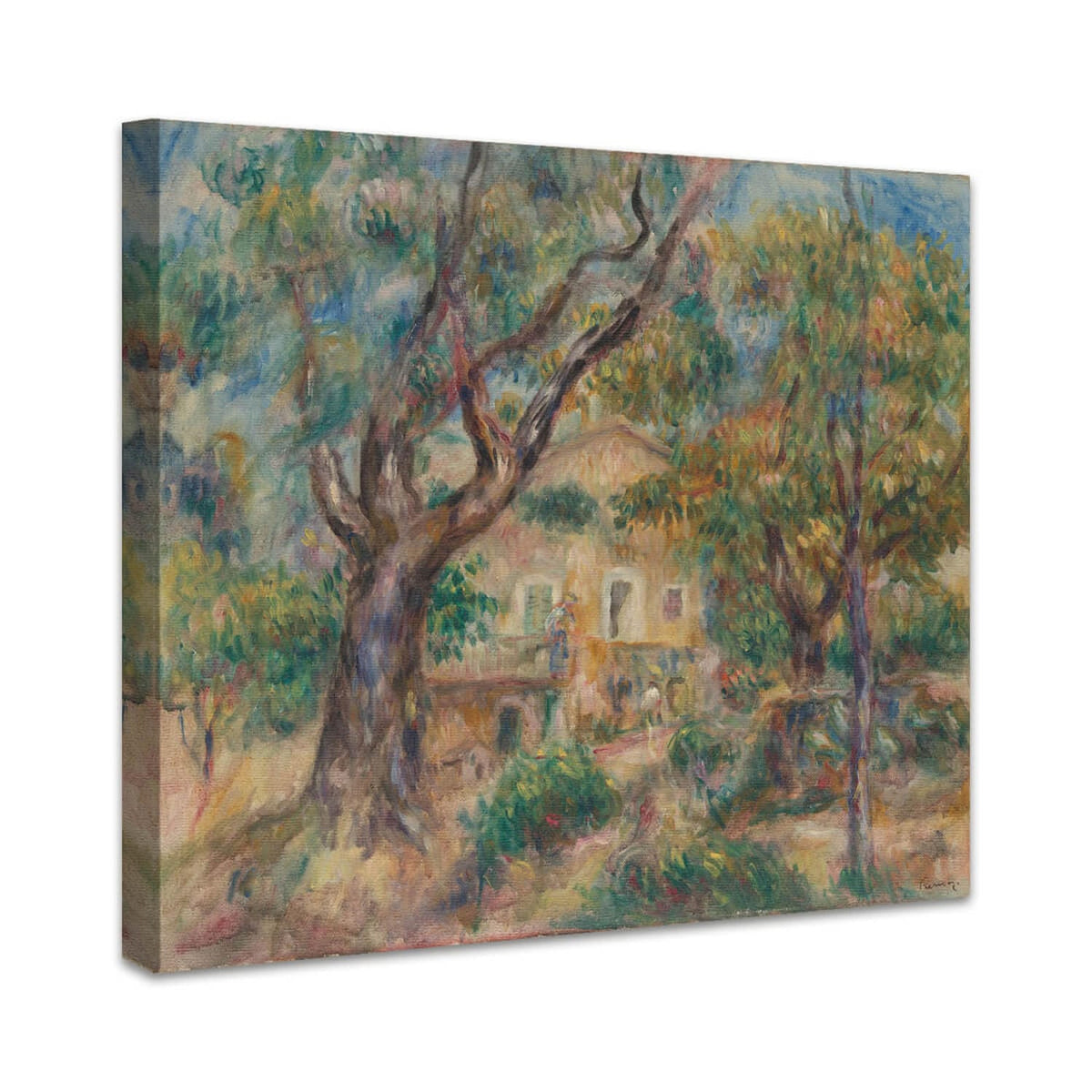 Der Bauernhof in Les Collettes, Cagnes | Pierre-Auguste Renoir