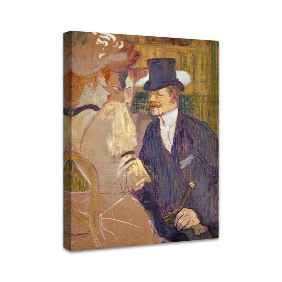 Der Engländer (William Tom Warrener, 1861–1934) im Moulin Rouge | Henri de Toulouse-Lautrec