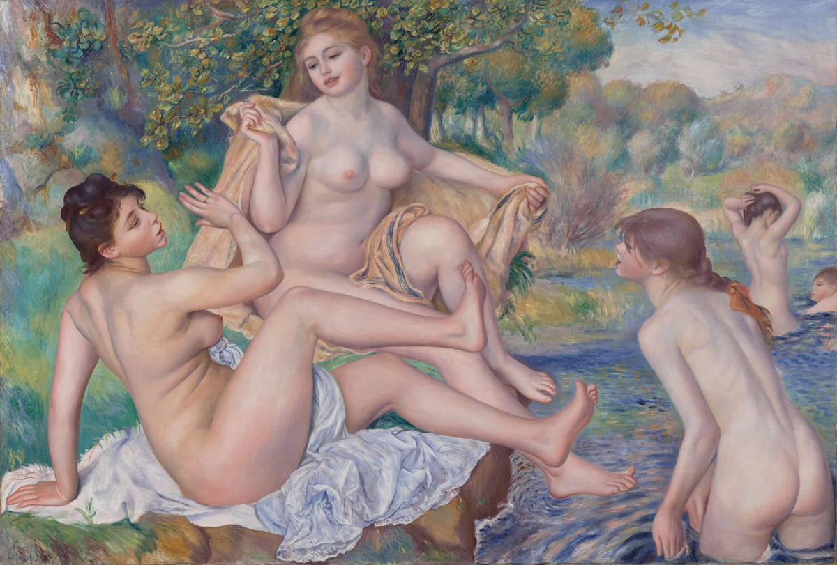 Kunstdruck: Die großen Badenden | Pierre-Auguste Renoir