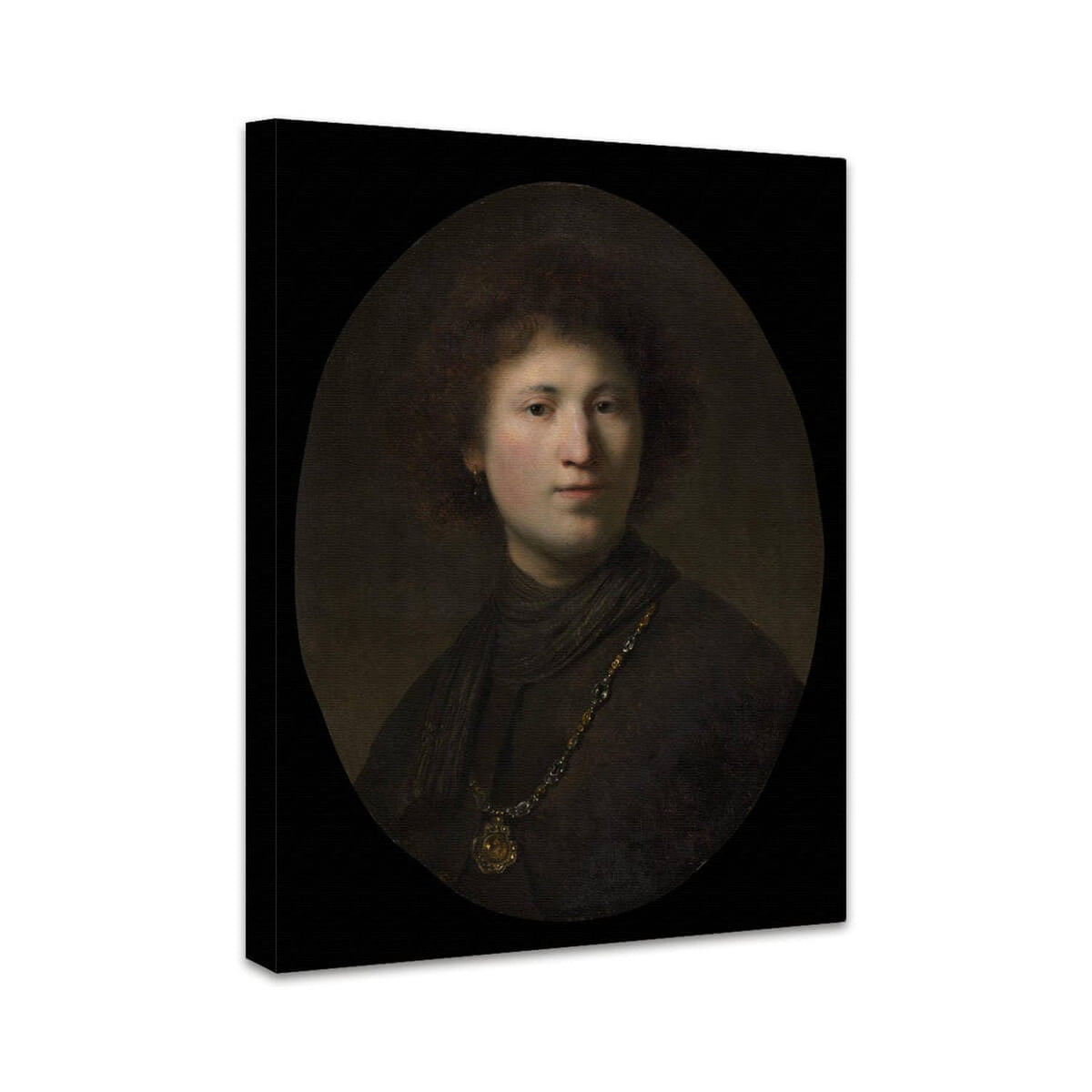 Ein junger Mann mit einer Kette | Rembrandt van Rijn