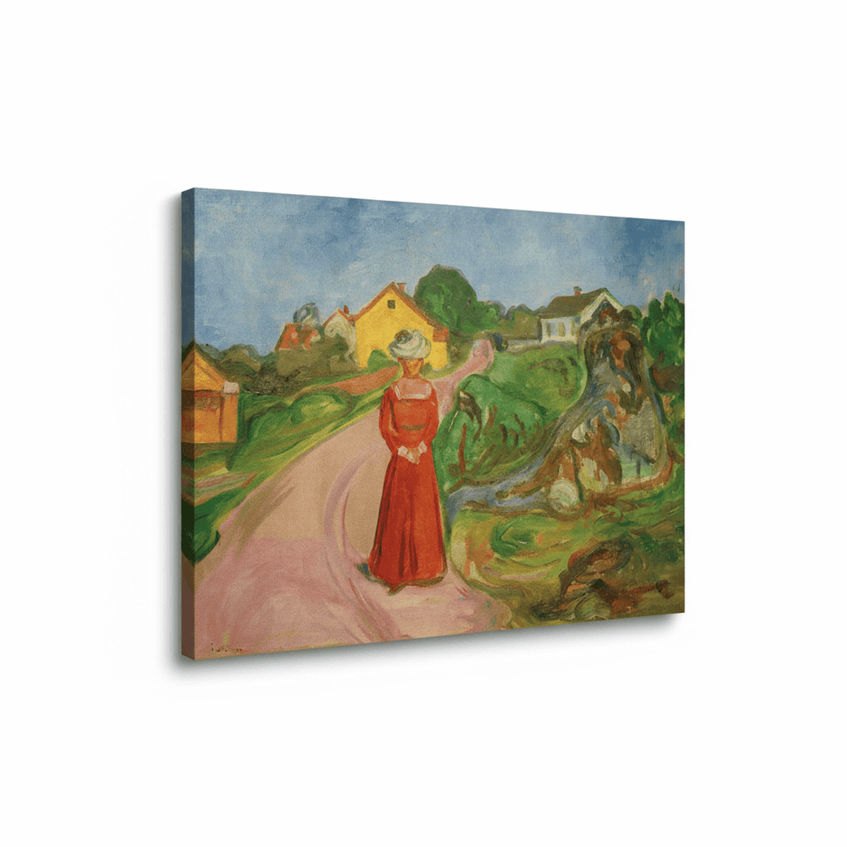 Frau im roten Kleid | Edvard Munch
