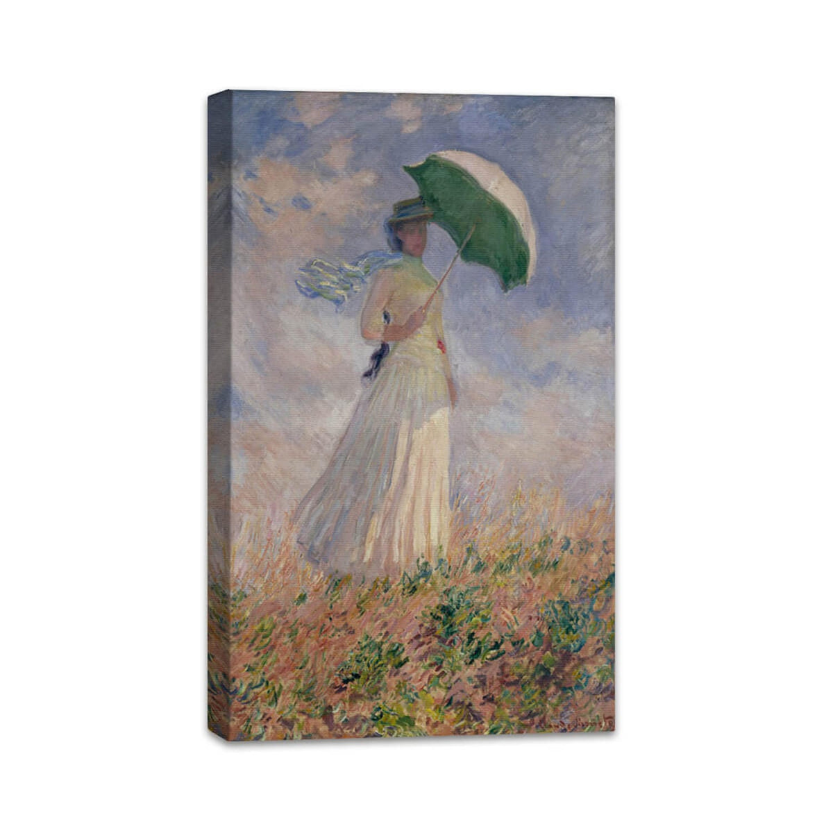 Frau mit Sonnenschirm, nach rechts gedreht | Claude Monet