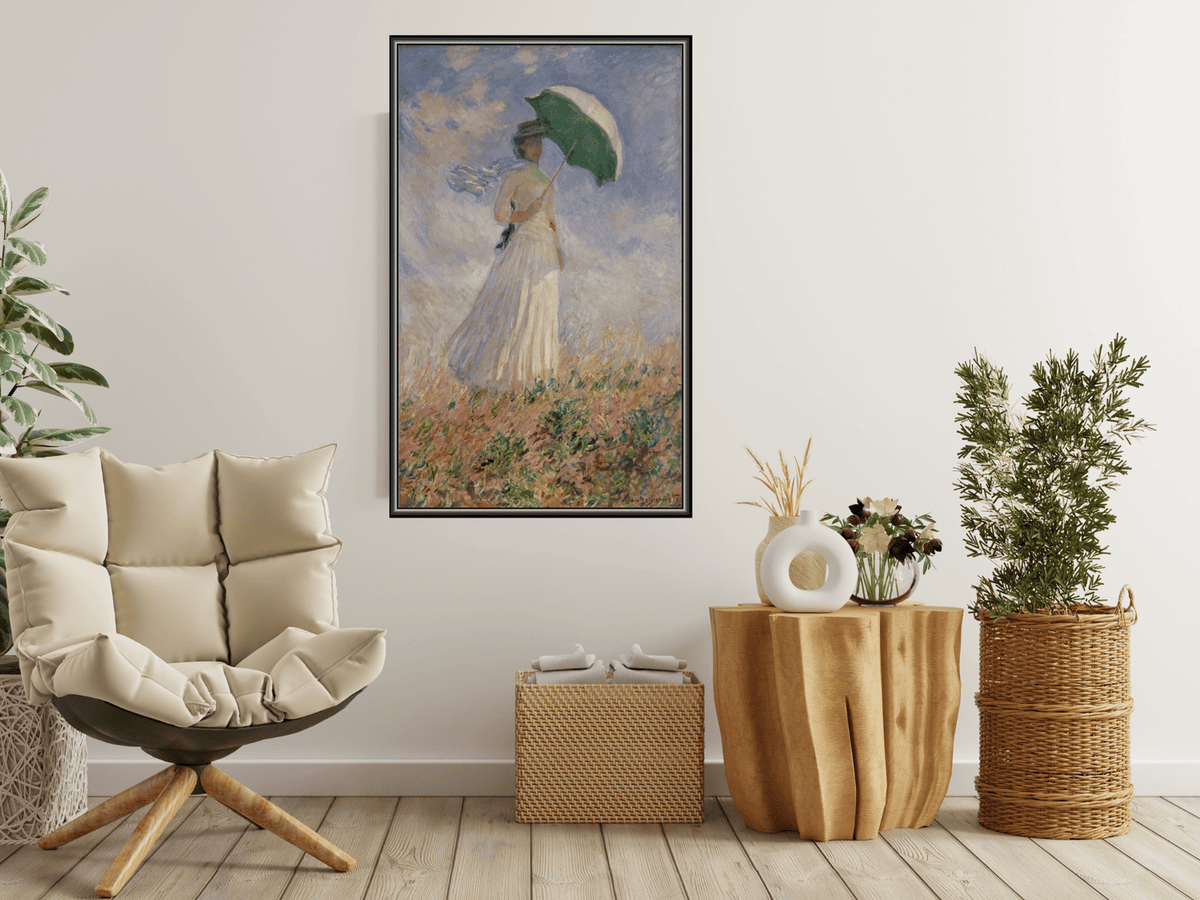 Frau mit Sonnenschirm, nach rechts gedreht | Claude Monet