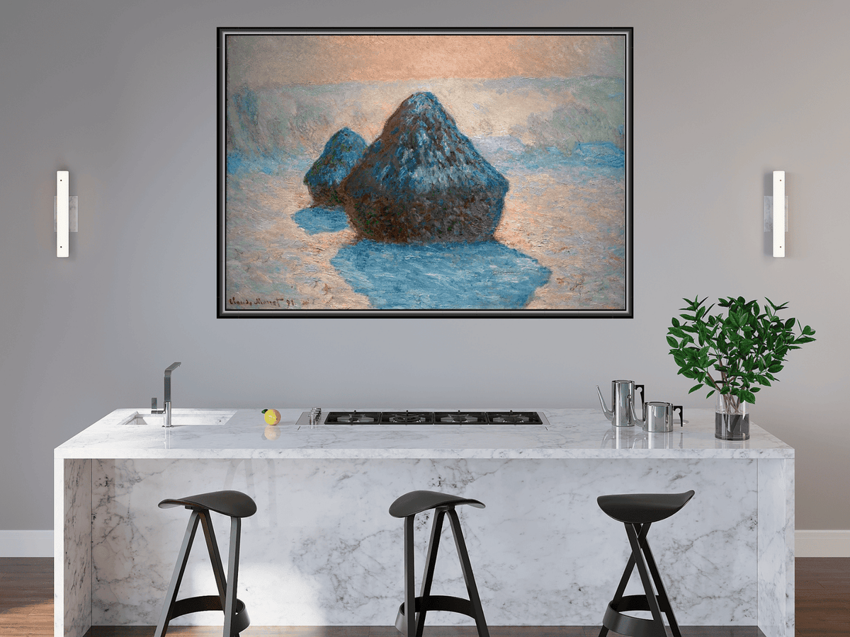 Heuschober, Effekt bei Schnee | Claude Monet