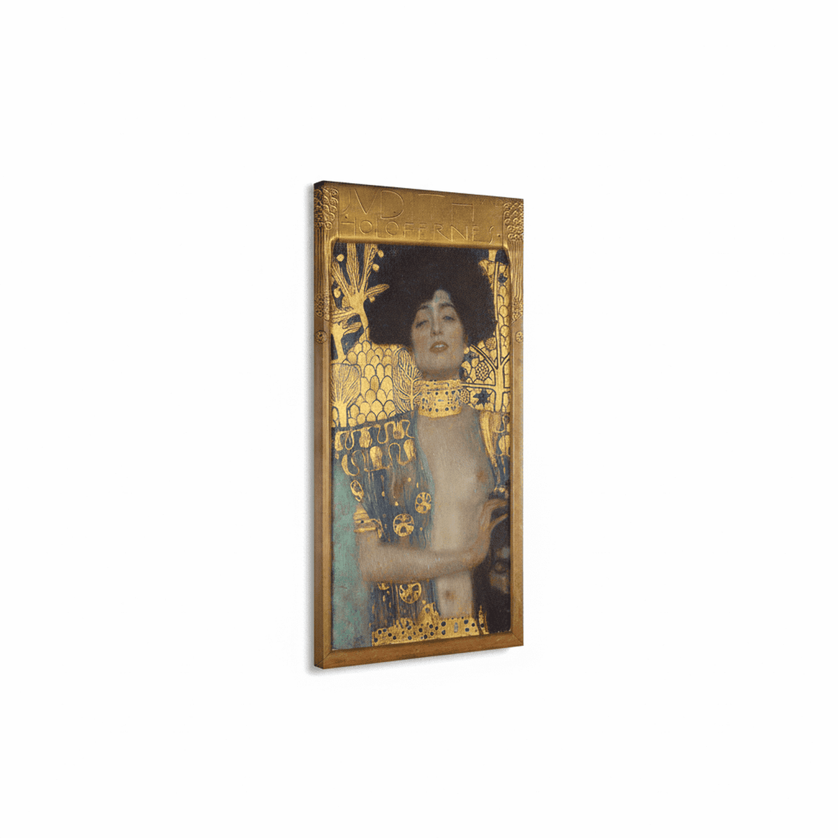 Judith | Gustav Klimt perspektivisch dargestellt auf Leinwand mit Keilrahmen gezogen