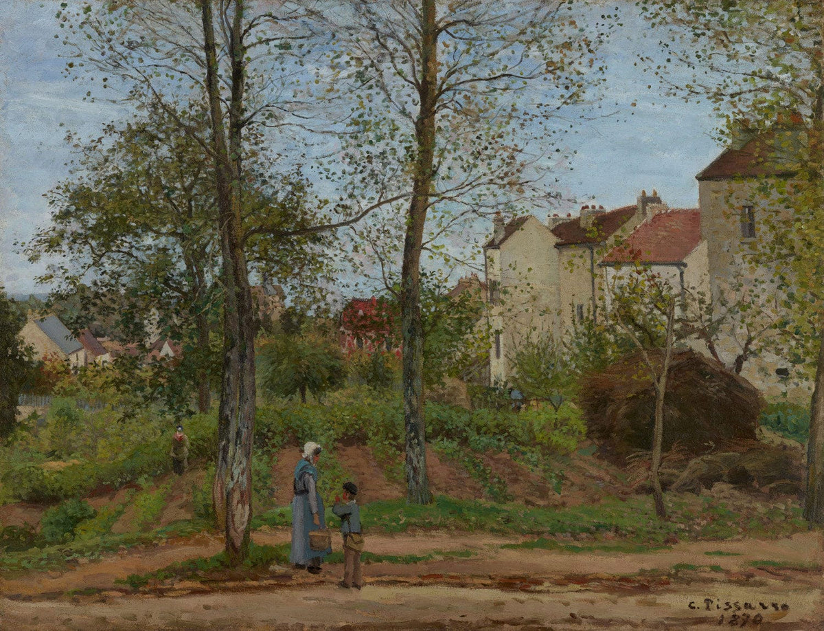 Kunstdruck: Landschaft bei Louveciennes (Herbst) | Camille Pissarro