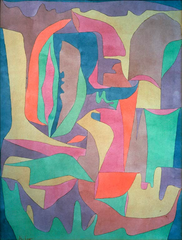 Kunstdruck „Landschaft bei Pilamb“ von Paul Klee