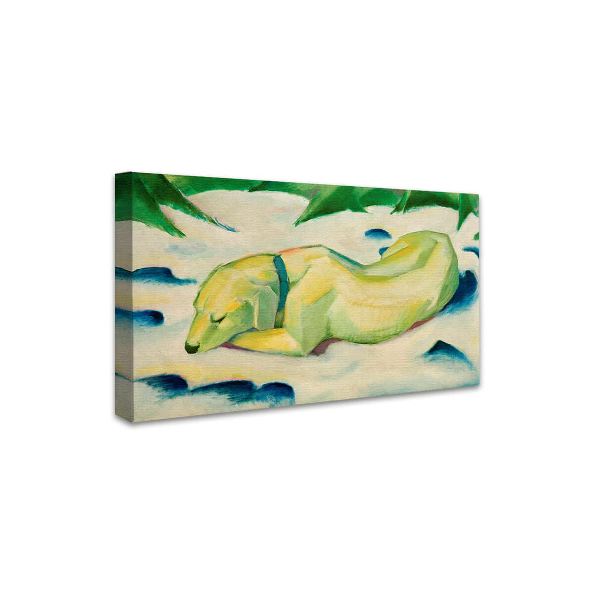 Liegender Hund im Schnee | Franz Marc