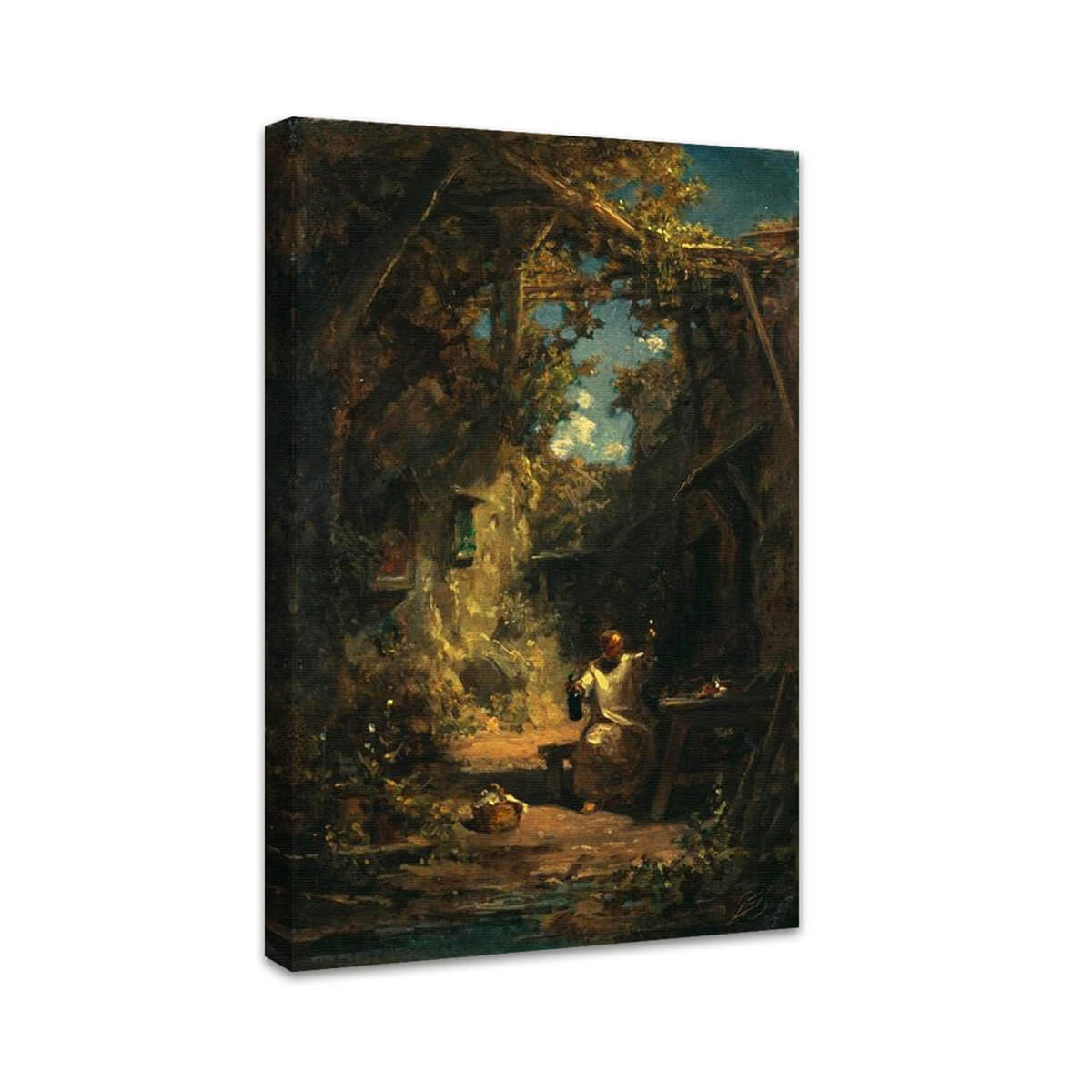 Mönch bei der Weinprobe | Carl Spitzweg