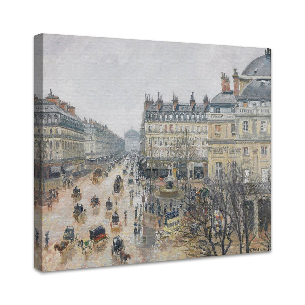 Place du Théâtre Français, Paris: Regen | Camille Pissarro