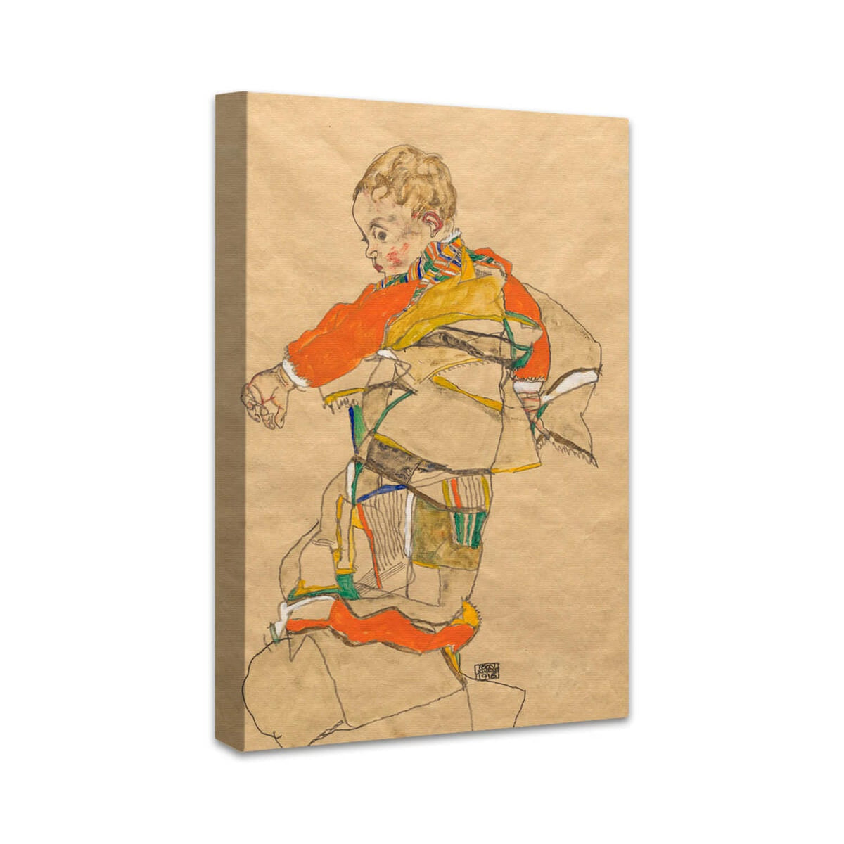 Portrait von einem Kind (Anton Peschka, Jr.) | Egon Schiele