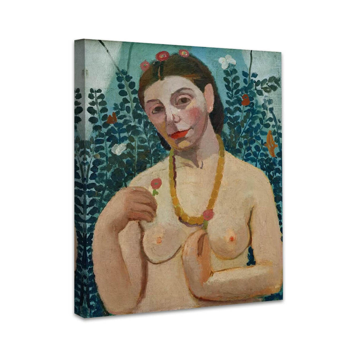 Selbstbildnis als Halbakt mit Bernsteinkette II | Paula Modersohn-Becker