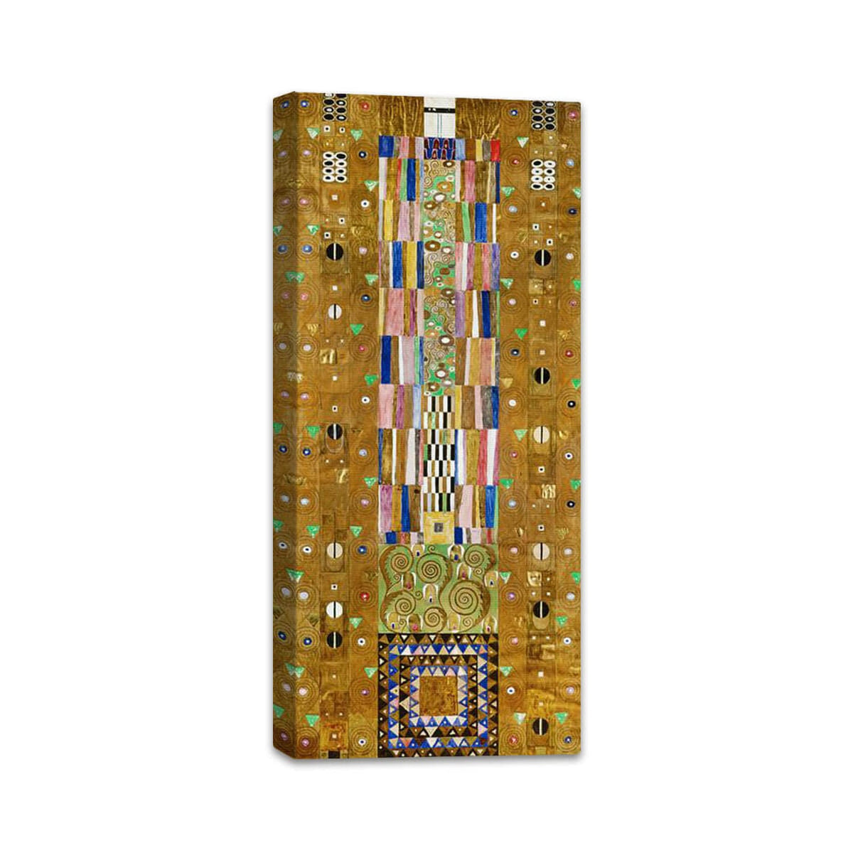 Werkvorlage zum Stoclet-Fries | Gustav Klimt perspektivisch dargestellt als Leinwand