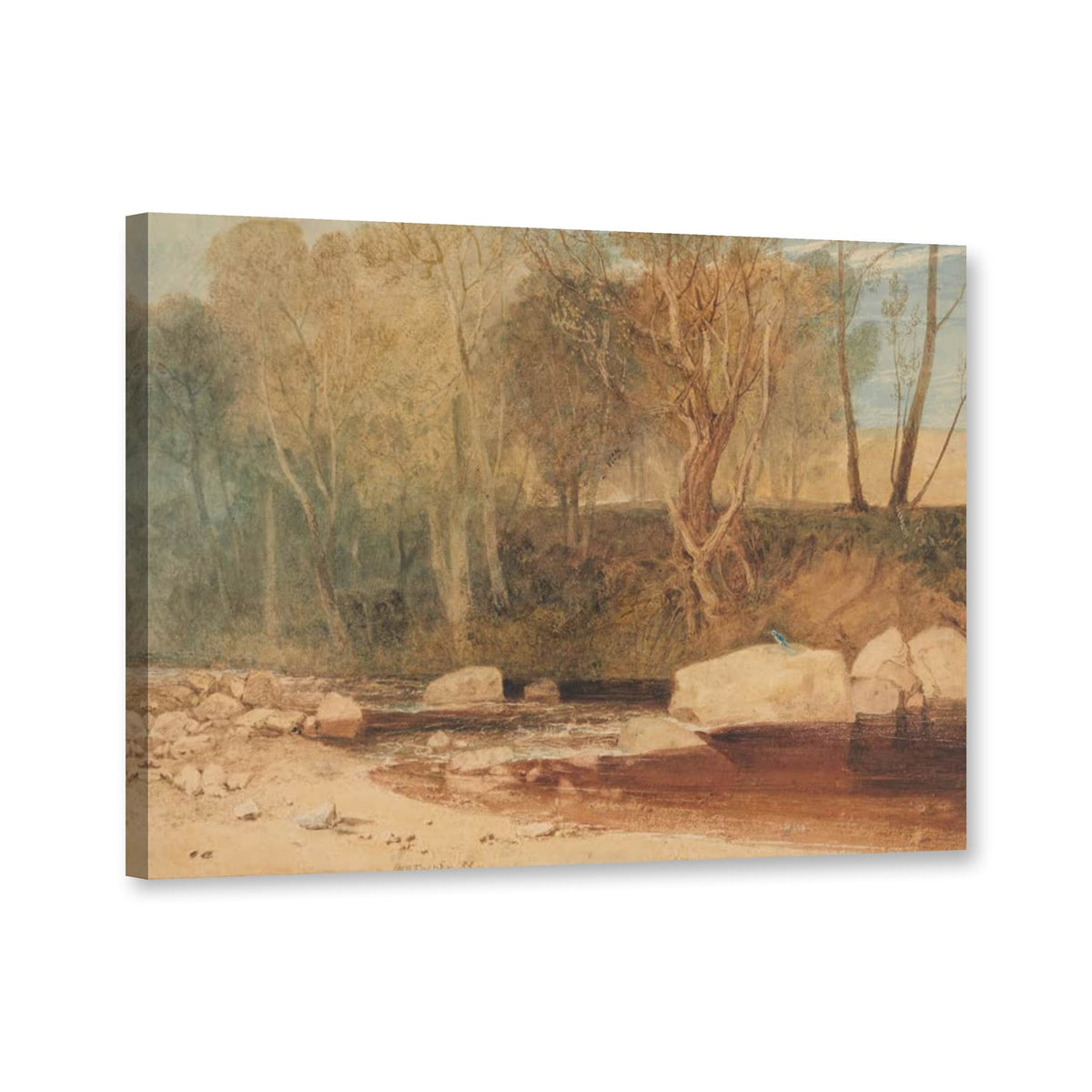 Am Washburn, mit Eisvogel von William Turner als Leinwand – Perspektivansicht