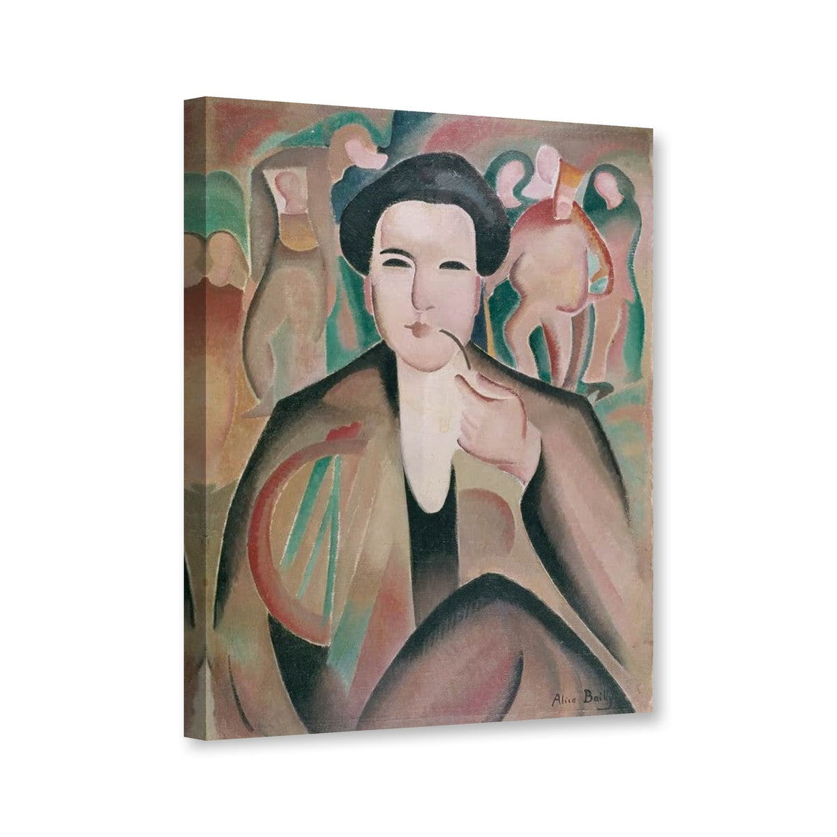 Arthur Honegger bei "Le Roi David von Alice Bailly als Leinwand – Perspektivansicht