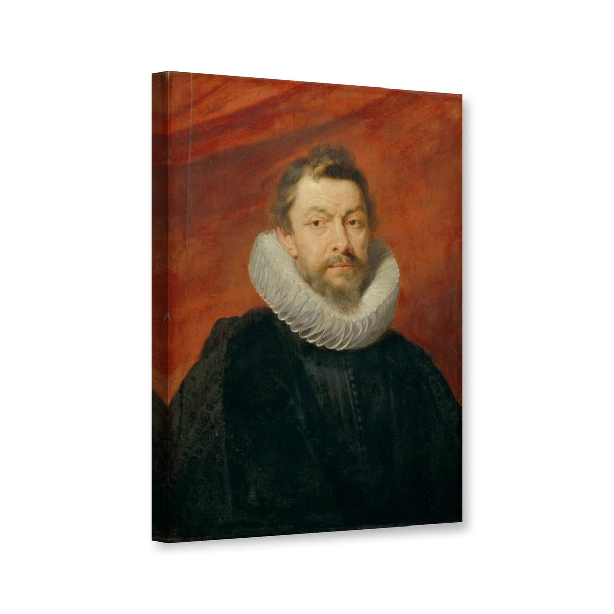 Bildnis des Baron Henri de Vicq von Peter Paul Rubens als Leinwand – Perspektivansicht