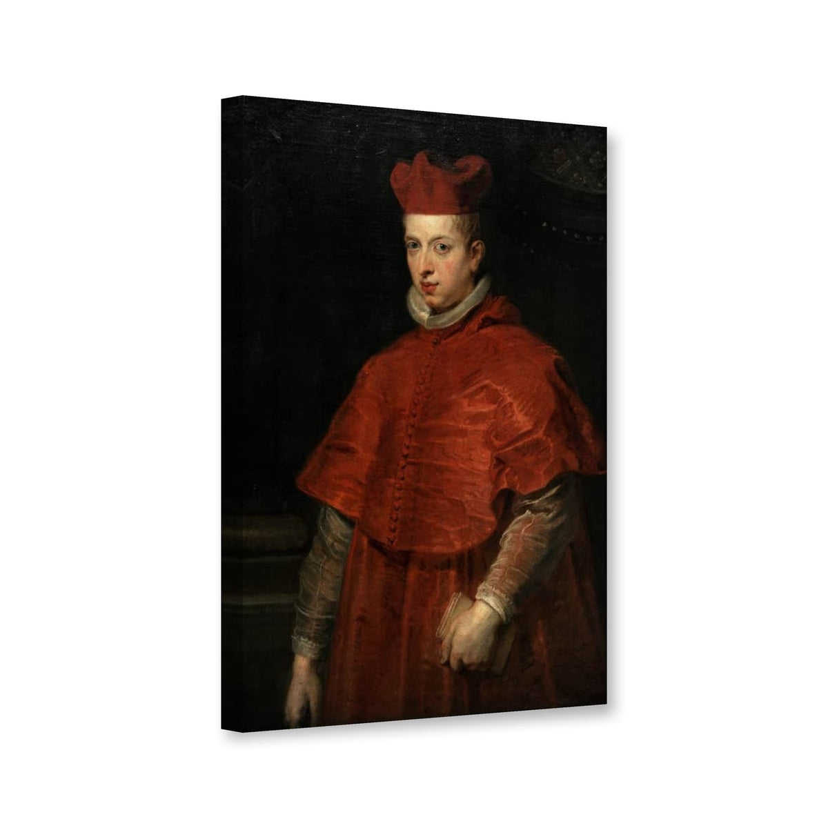 Bildnis des Kardinalinfanten Ferdinand von Peter Paul Rubens als Leinwand – Perspektivansicht