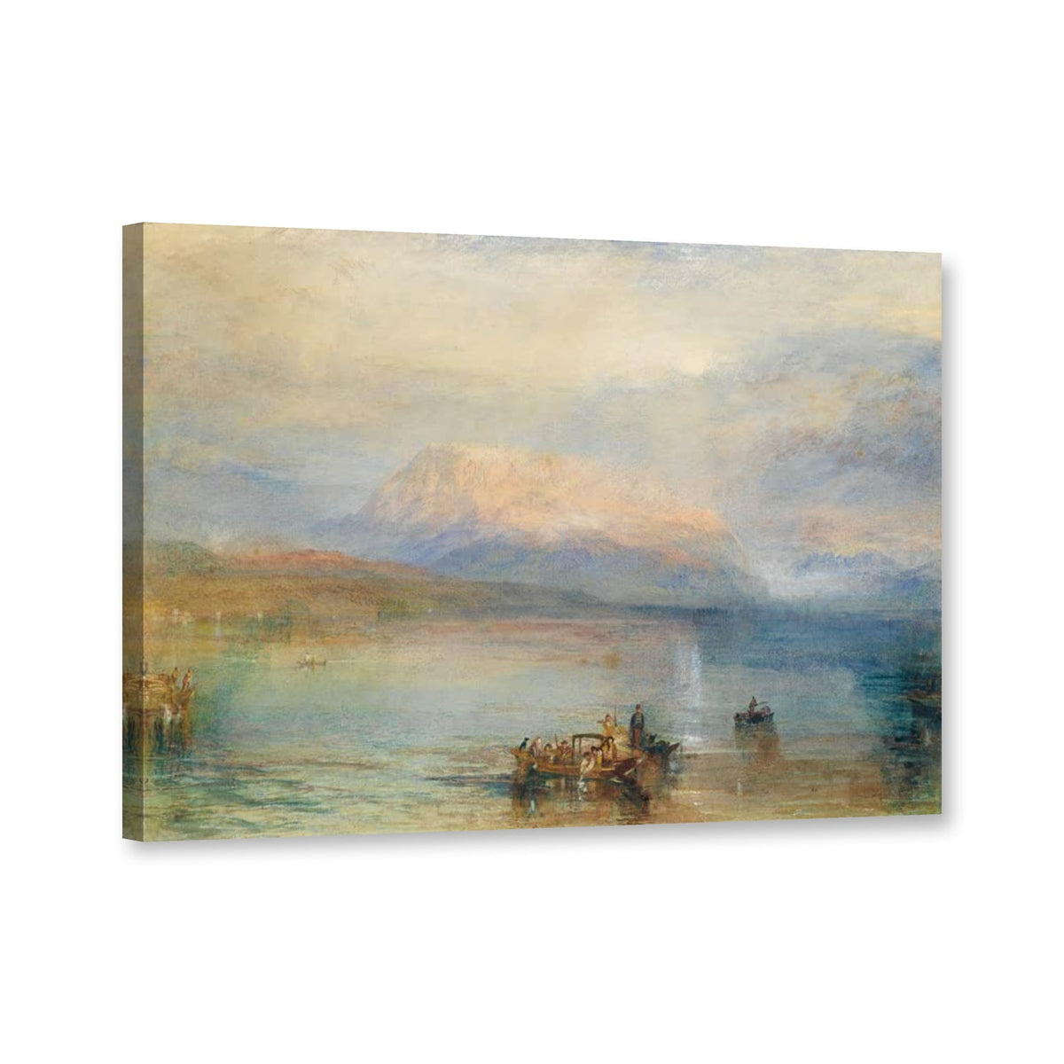 Der rote Rigi von William Turner als Leinwand – Perspektivansicht