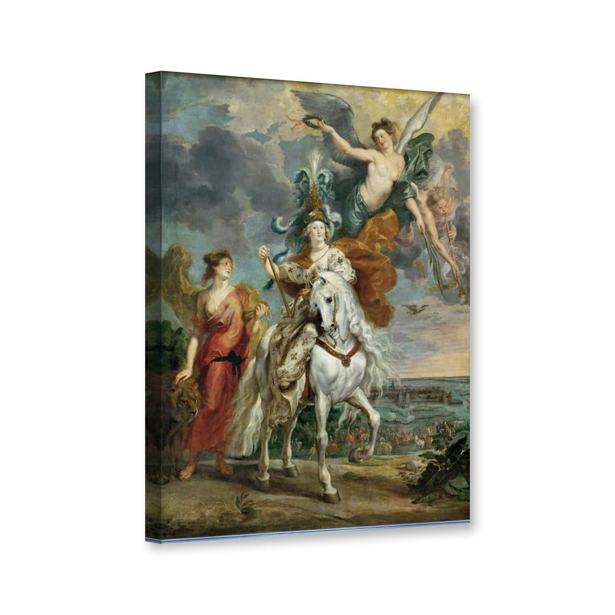 Der Triumph von Jülich am 1. September 1610 von Peter Paul Rubens als Leinwand – Perspektivansicht