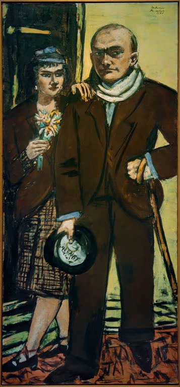 Doppelbildnis, Max Beckmann und Quappi