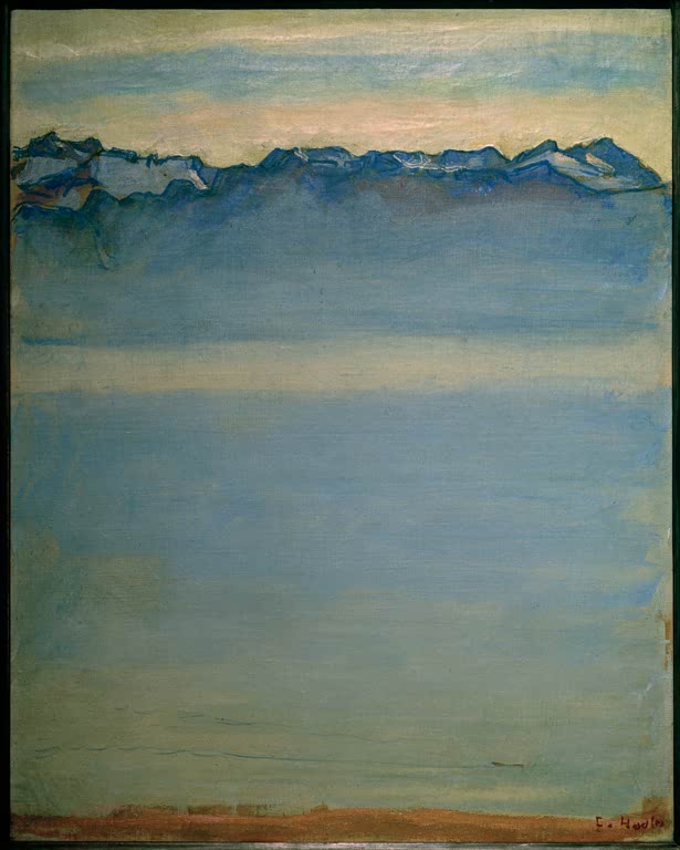 Genfer See mit den Savoyer Alpen