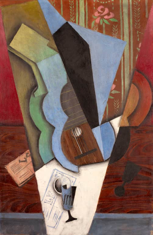 Abstraction (guitare et verre)