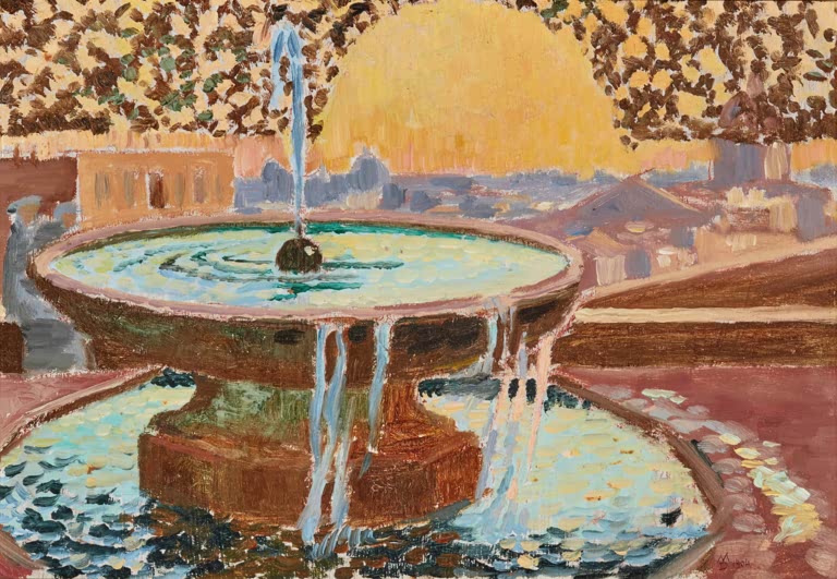 Fontaine à la Villa Médicis