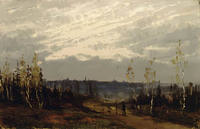 Dusky Autumn Landscape