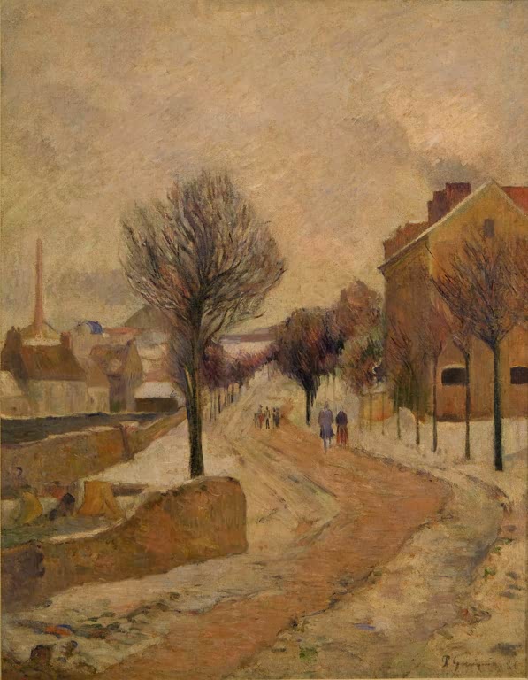 Banlieue sous la neige