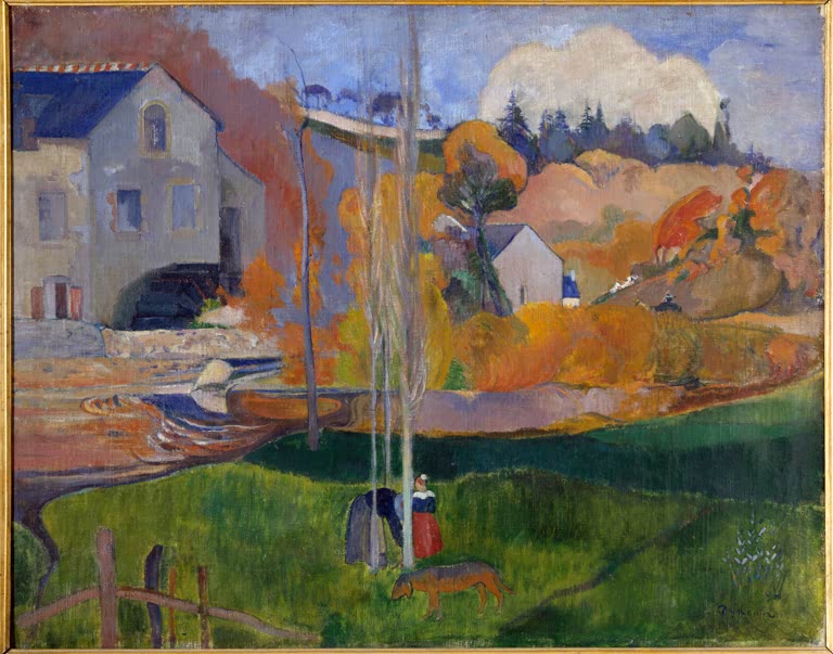 Paysage de Bretagne. Le moulin David