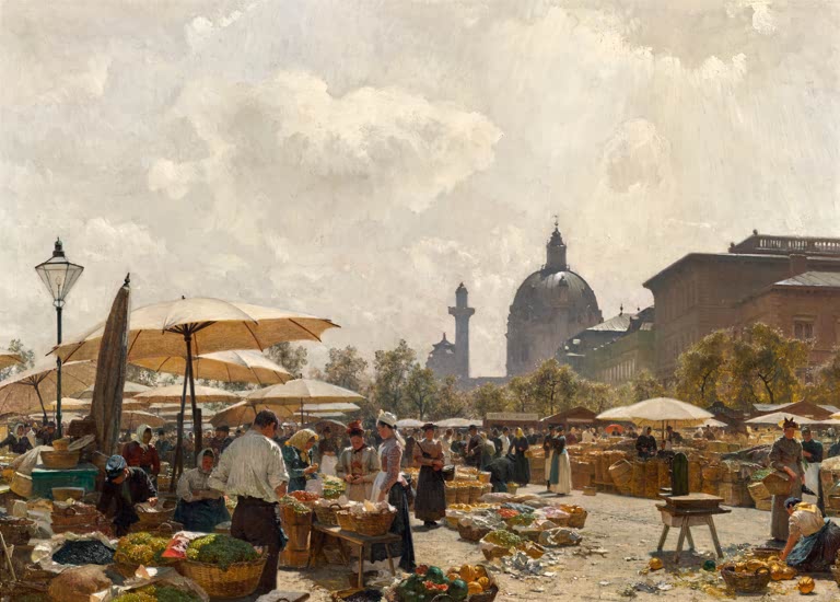 Der Naschmarkt in Wien