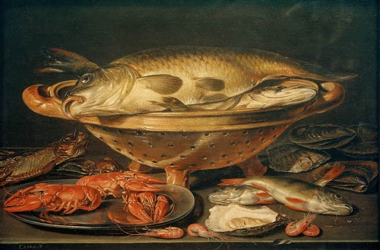 Stillleben mit Fisch