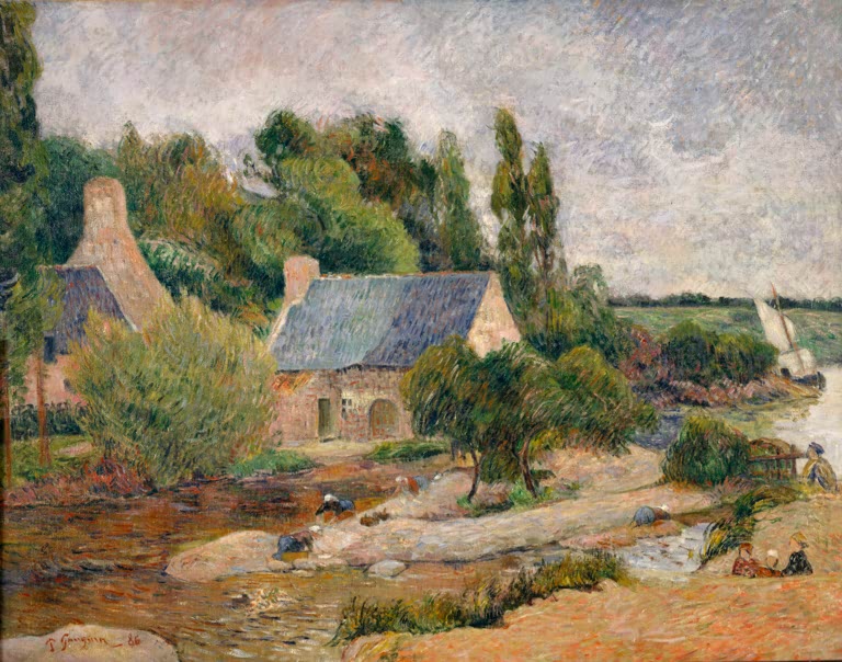Les lavandières à Pont-Aven