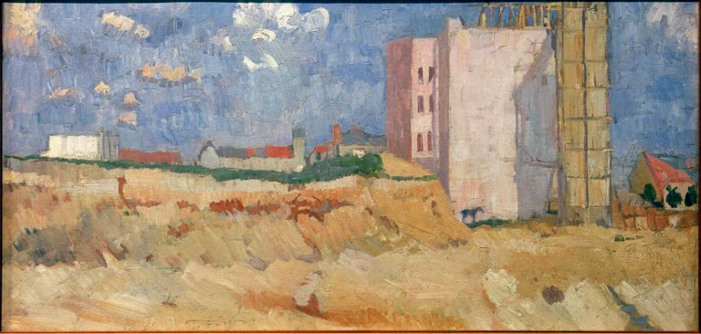 Blick aus dem Atelier, Eisenacherstraße 103